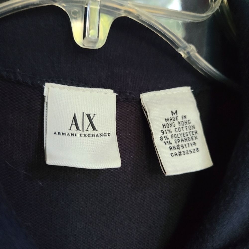 A/X Armani Exchange, Glitter Seams Zip Up Sweater - Picture 3 of 10